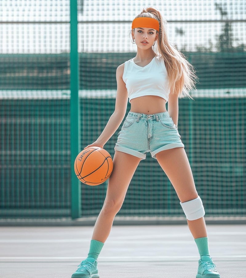 SRLLBBY Sport Tie Headbands Tennis Head Tie for Men Women Sports Fans Ninja Soccer Basketball Teams Head Ties Halloween - Image 2